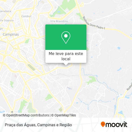 Praça das Águas mapa