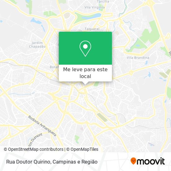 Rua Doutor Quirino mapa