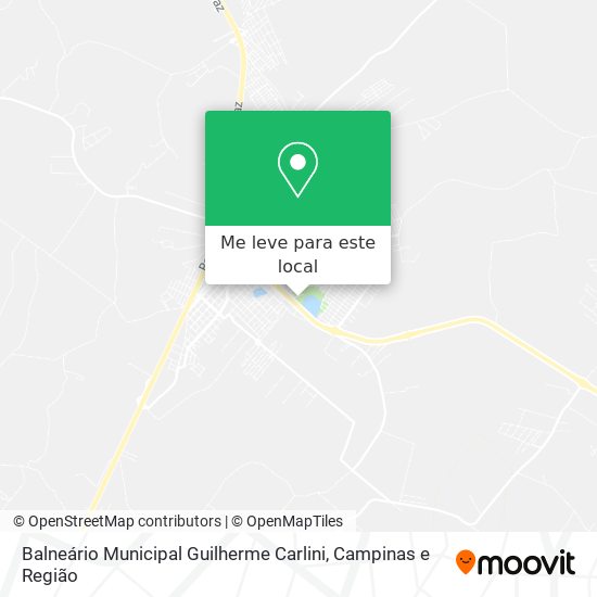 Balneário Municipal Guilherme Carlini mapa