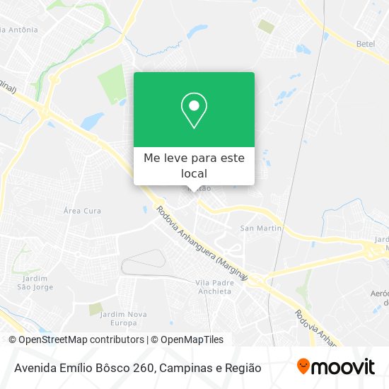 Avenida Emílio Bôsco 260 mapa