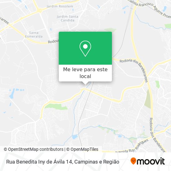 Rua Benedita Iny de Ávila 14 mapa