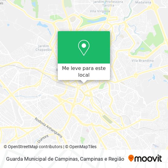 Guarda Municipal de Campinas mapa