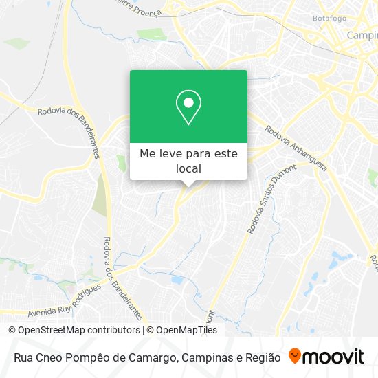 Rua Cneo Pompêo de Camargo mapa