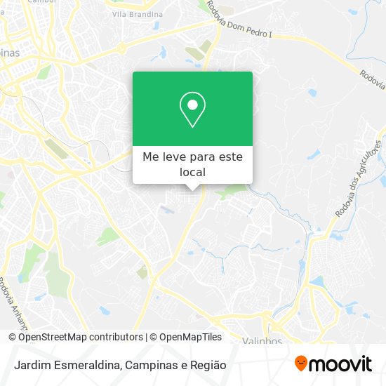 Jardim Esmeraldina mapa