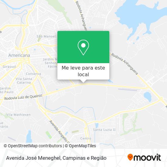 Avenida José Meneghel mapa