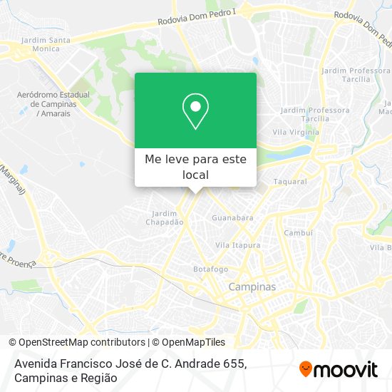 Avenida Francisco José de C. Andrade 655 mapa