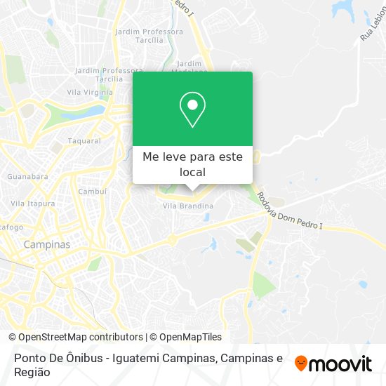 Ponto De Ônibus - Iguatemi Campinas mapa