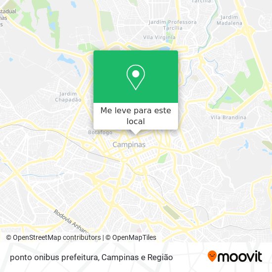 ponto onibus prefeitura mapa