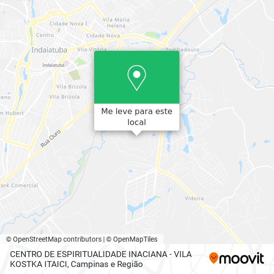 CENTRO DE ESPIRITUALIDADE INACIANA - VILA KOSTKA  ITAICI mapa