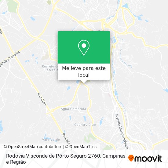 Rodovia Visconde de Pôrto Seguro 2760 mapa