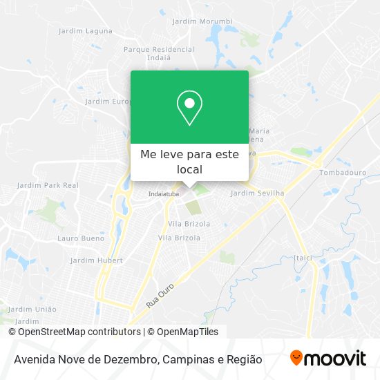 Avenida Nove de Dezembro mapa