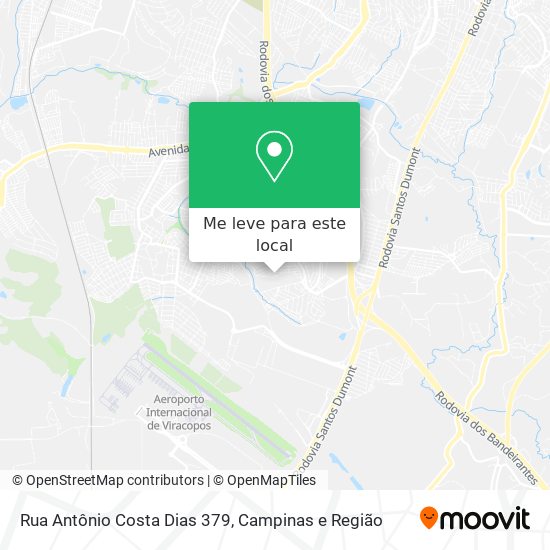 Rua Antônio Costa Dias 379 mapa