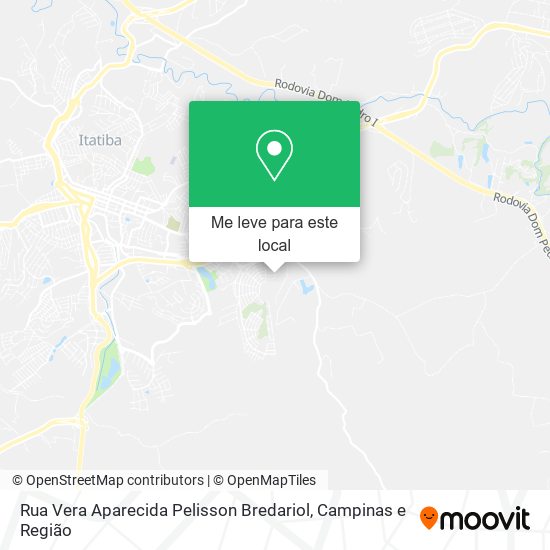 Rua Vera Aparecida Pelisson Bredariol mapa