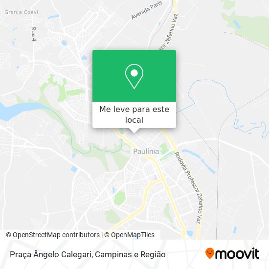 Praça Ângelo Calegari mapa
