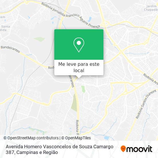Avenida Homero Vasconcelos de Souza Camargo 387 mapa