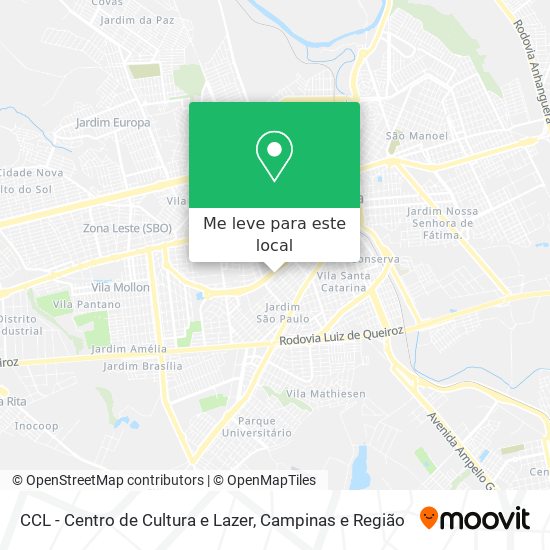 CCL - Centro de Cultura e Lazer mapa