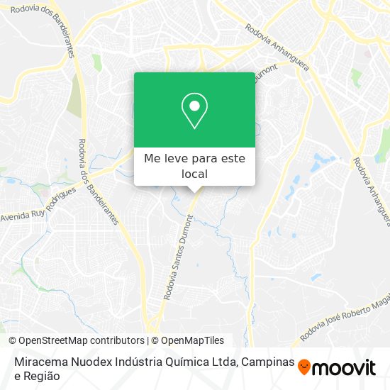 Miracema Nuodex Indústria Química Ltda mapa