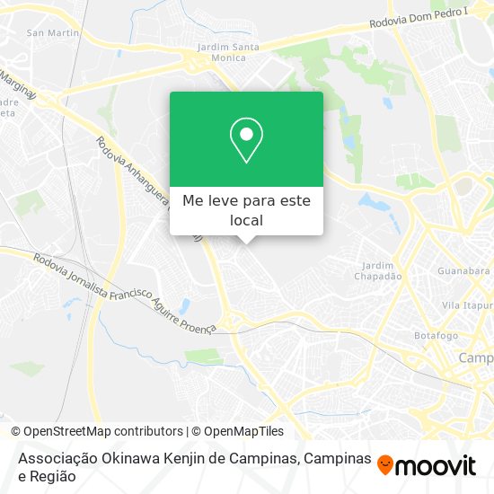 Associação Okinawa Kenjin de Campinas mapa