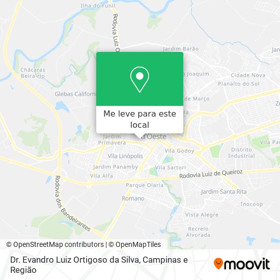 Dr. Evandro Luiz Ortigoso da Silva mapa