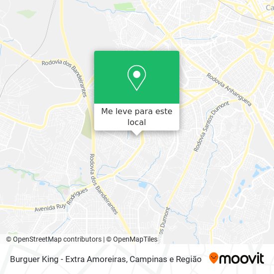 Burguer King - Extra Amoreiras mapa