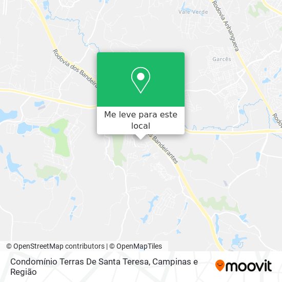 Condomínio Terras De Santa Teresa mapa