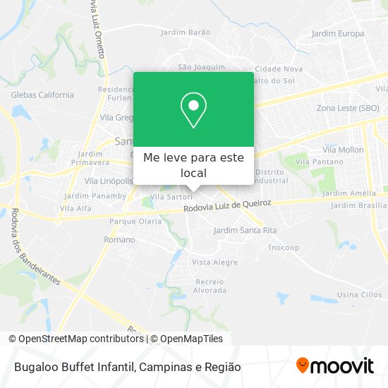 Bugaloo Buffet Infantil mapa