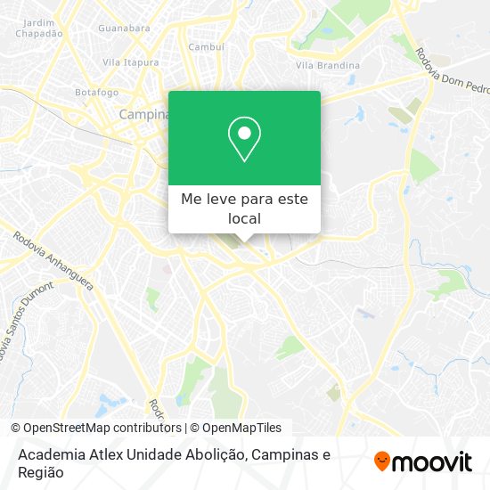 Academia Atlex Unidade Abolição mapa