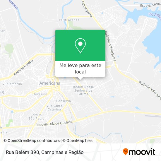 Rua Belém 390 mapa