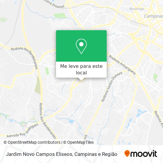 Jardim Novo Campos Eliseos mapa
