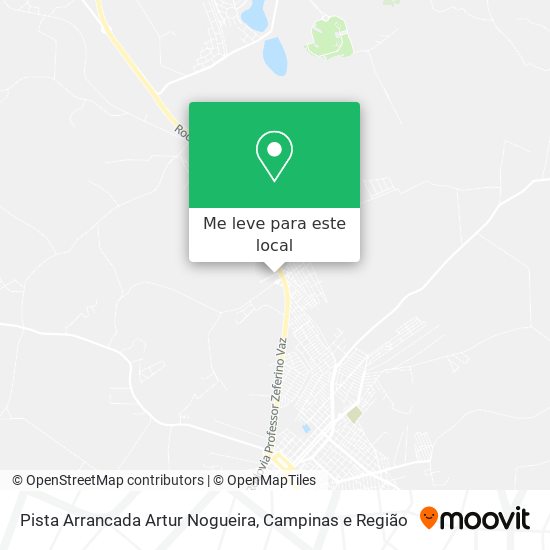 Pista Arrancada Artur Nogueira mapa