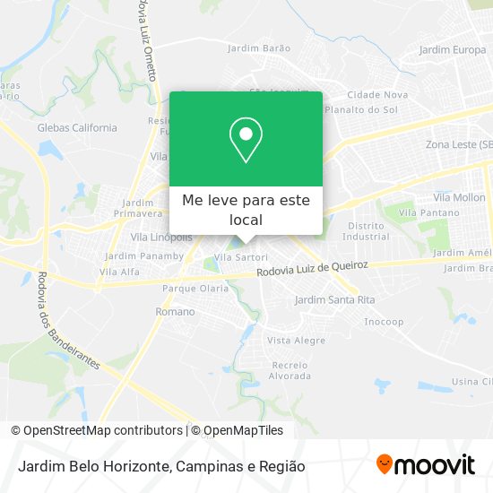 Jardim Belo Horizonte mapa