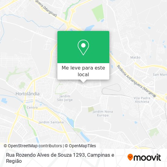 Rua Rozendo Alves de Souza 1293 mapa