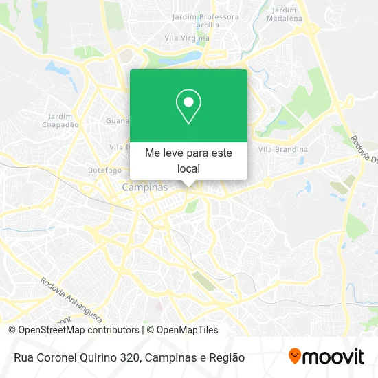 Rua Coronel Quirino 320 mapa