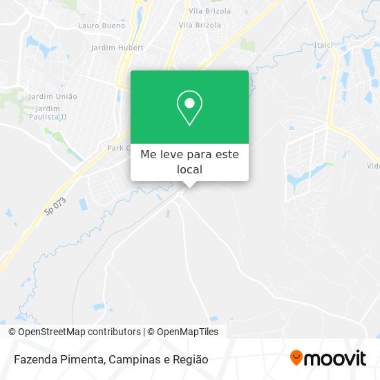Fazenda Pimenta mapa