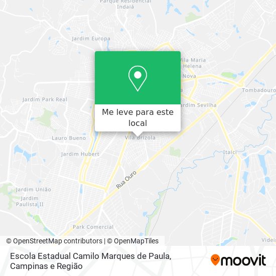 Escola Estadual Camilo Marques de Paula mapa