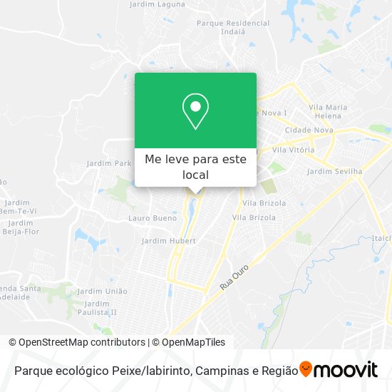 Parque ecológico Peixe / labirinto mapa