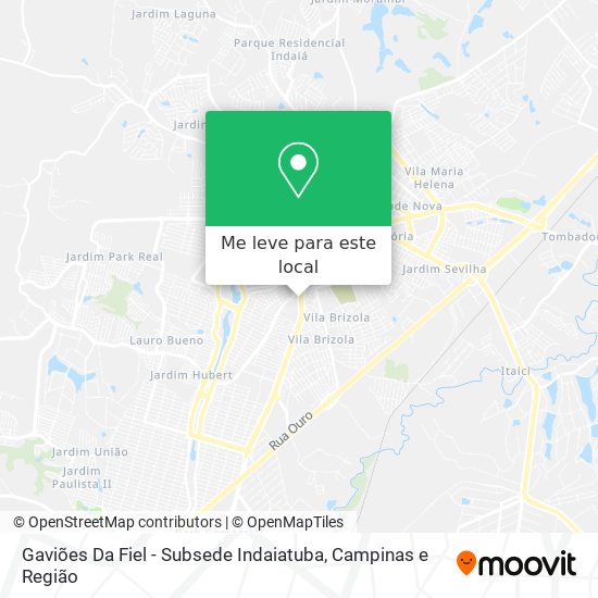 Gaviões Da Fiel - Subsede Indaiatuba mapa