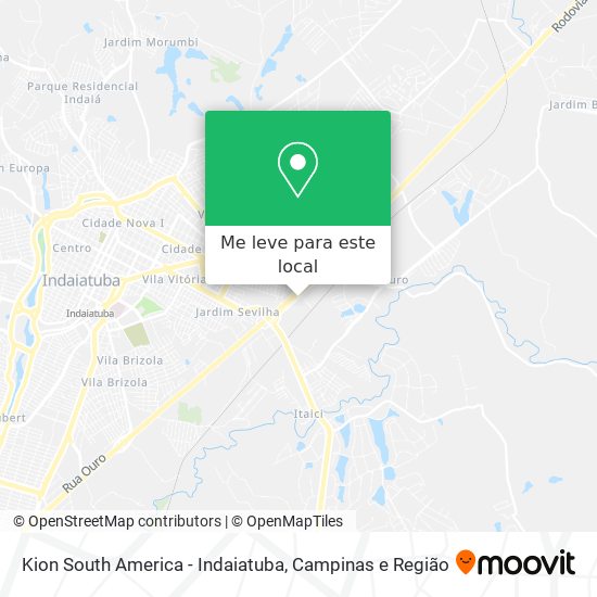 Kion South America - Indaiatuba mapa