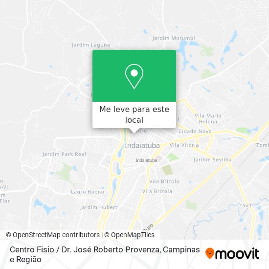 Centro Fisio / Dr. José Roberto Provenza mapa