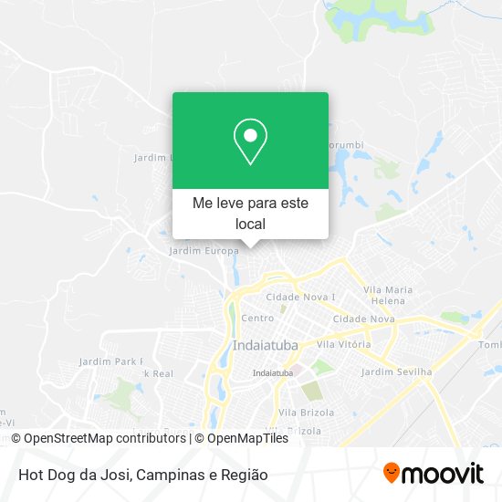 Hot Dog da Josi mapa