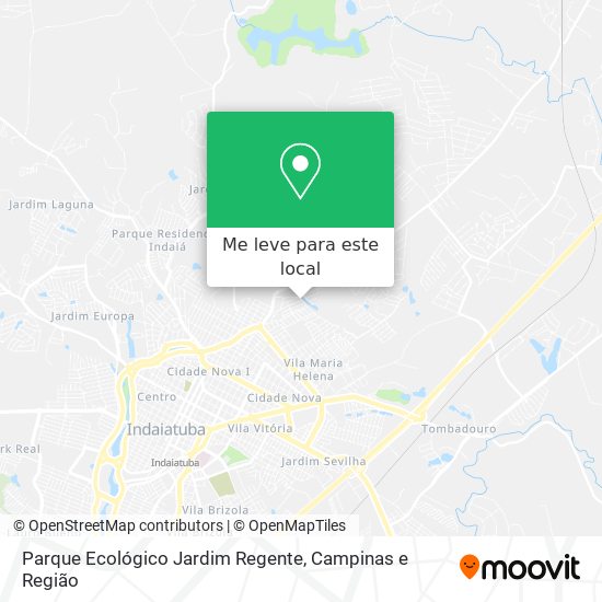 Parque Ecológico Jardim Regente mapa