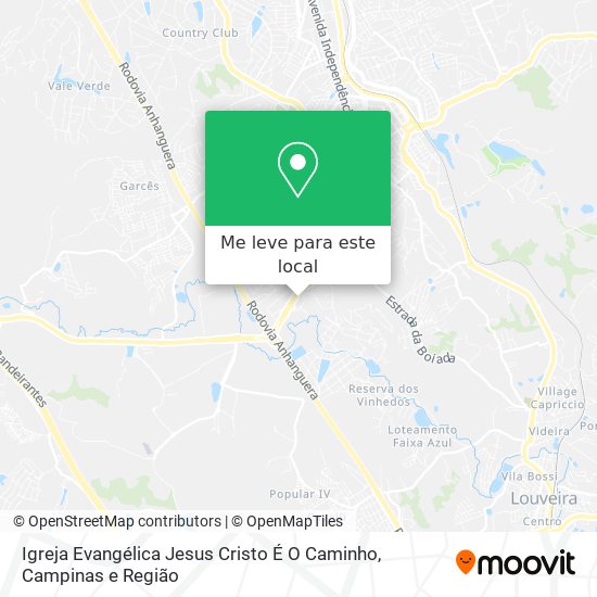 Igreja Evangélica Jesus Cristo É O Caminho mapa