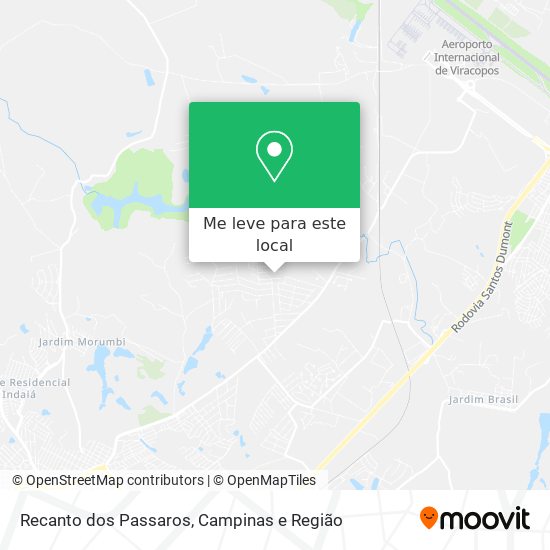 Recanto dos Passaros mapa