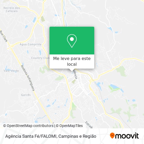 Agência Santa Fé/FALOMI mapa