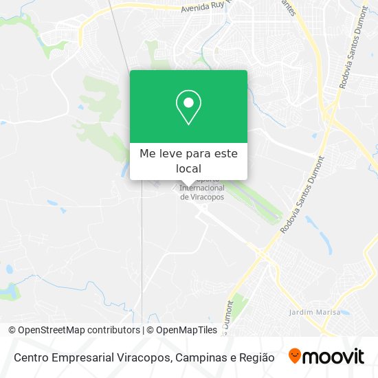 Centro Empresarial Viracopos mapa