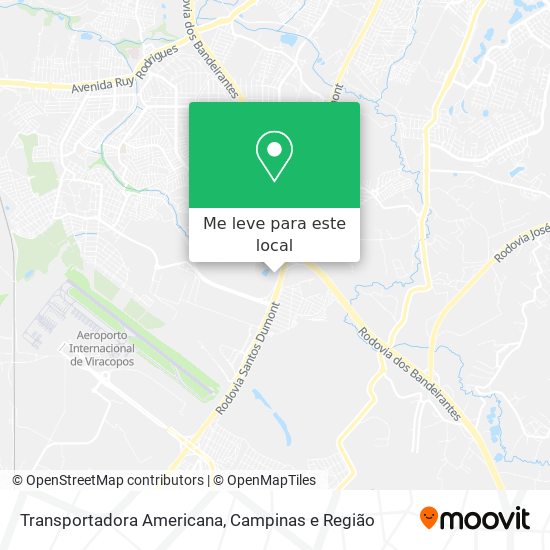 Transportadora Americana mapa