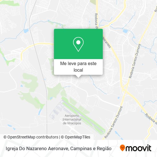 Igreja Do Nazareno Aeronave mapa