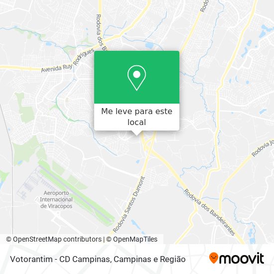 Votorantim - CD Campinas mapa