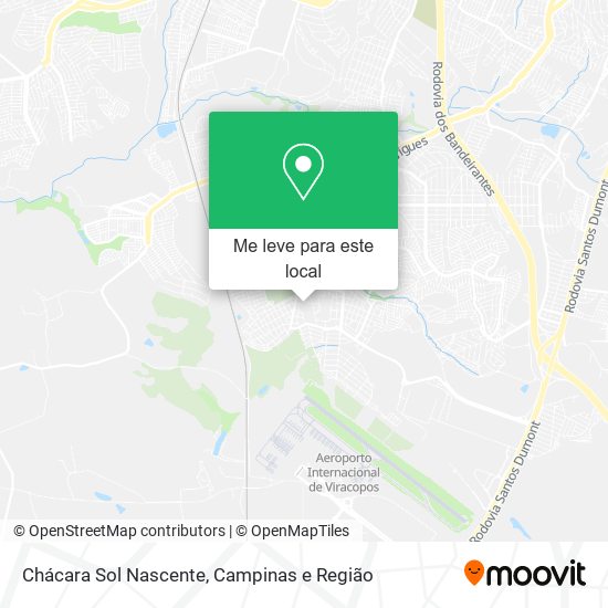Chácara Sol Nascente mapa
