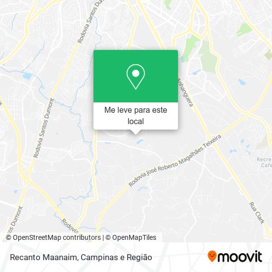 Recanto Maanaim mapa